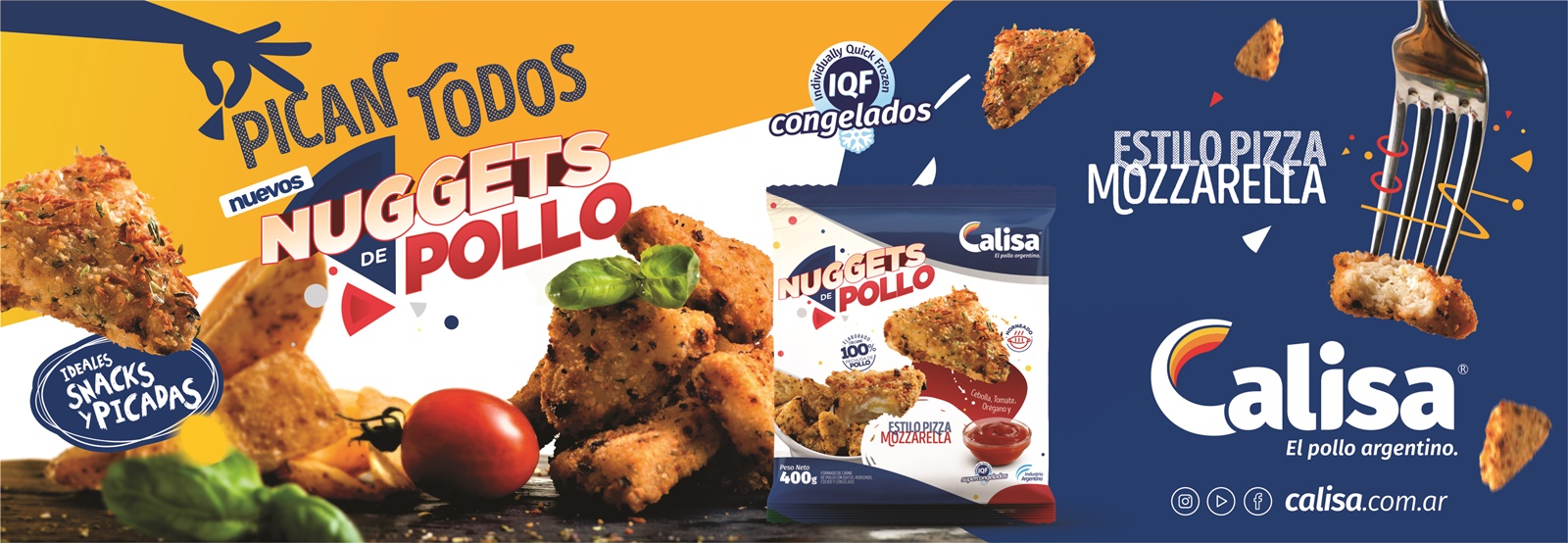 ¿Ya probaste los nuggets estilo pizza?